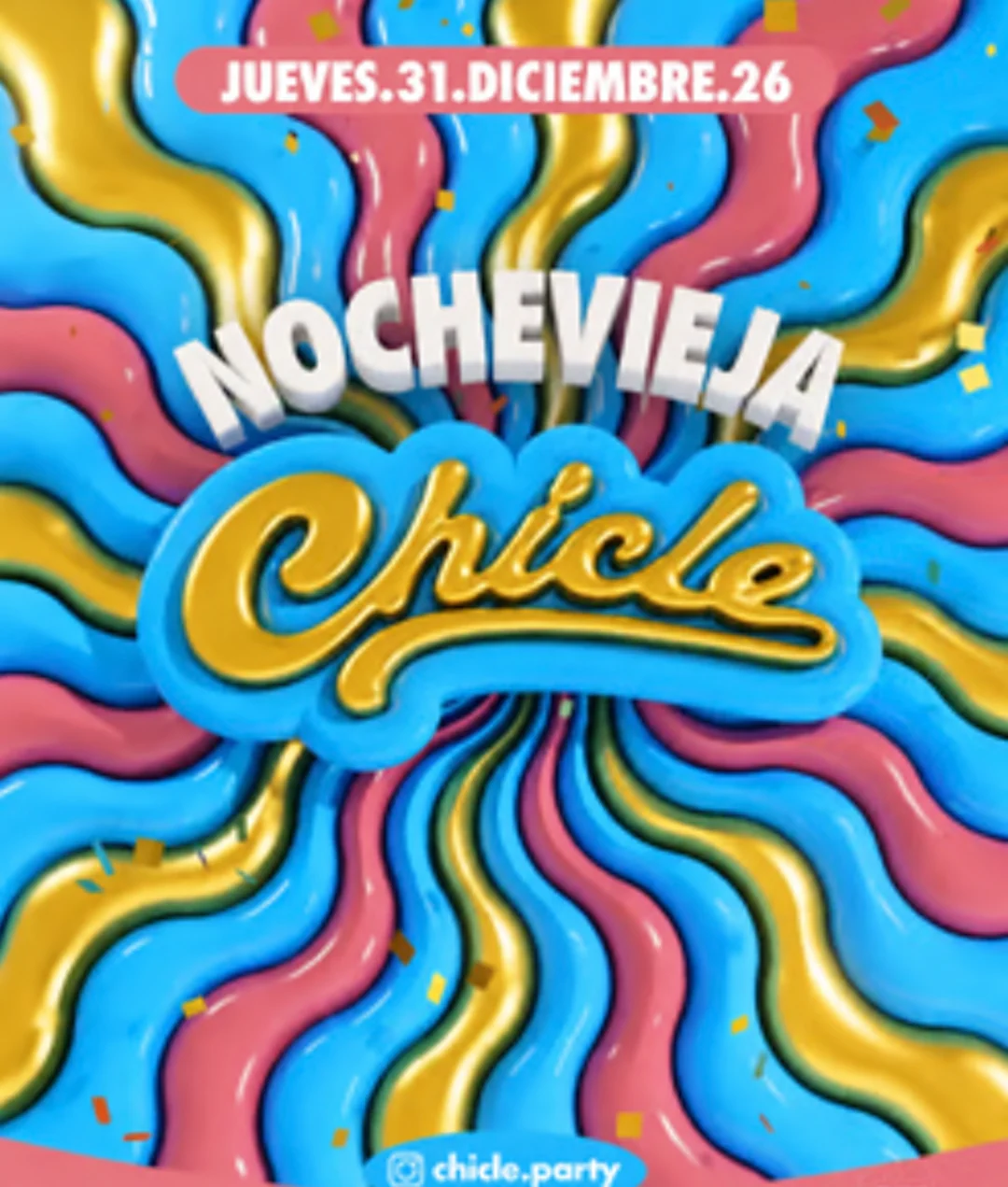 Flyer de NOCHEVIEJA CHICLE