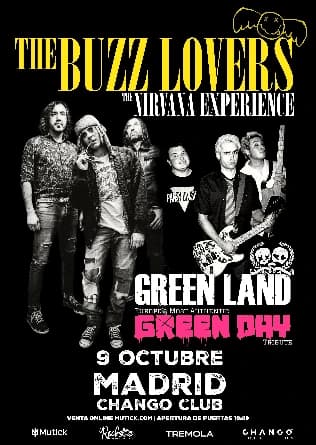 Flyer de The Buzz Lovers + Green Land