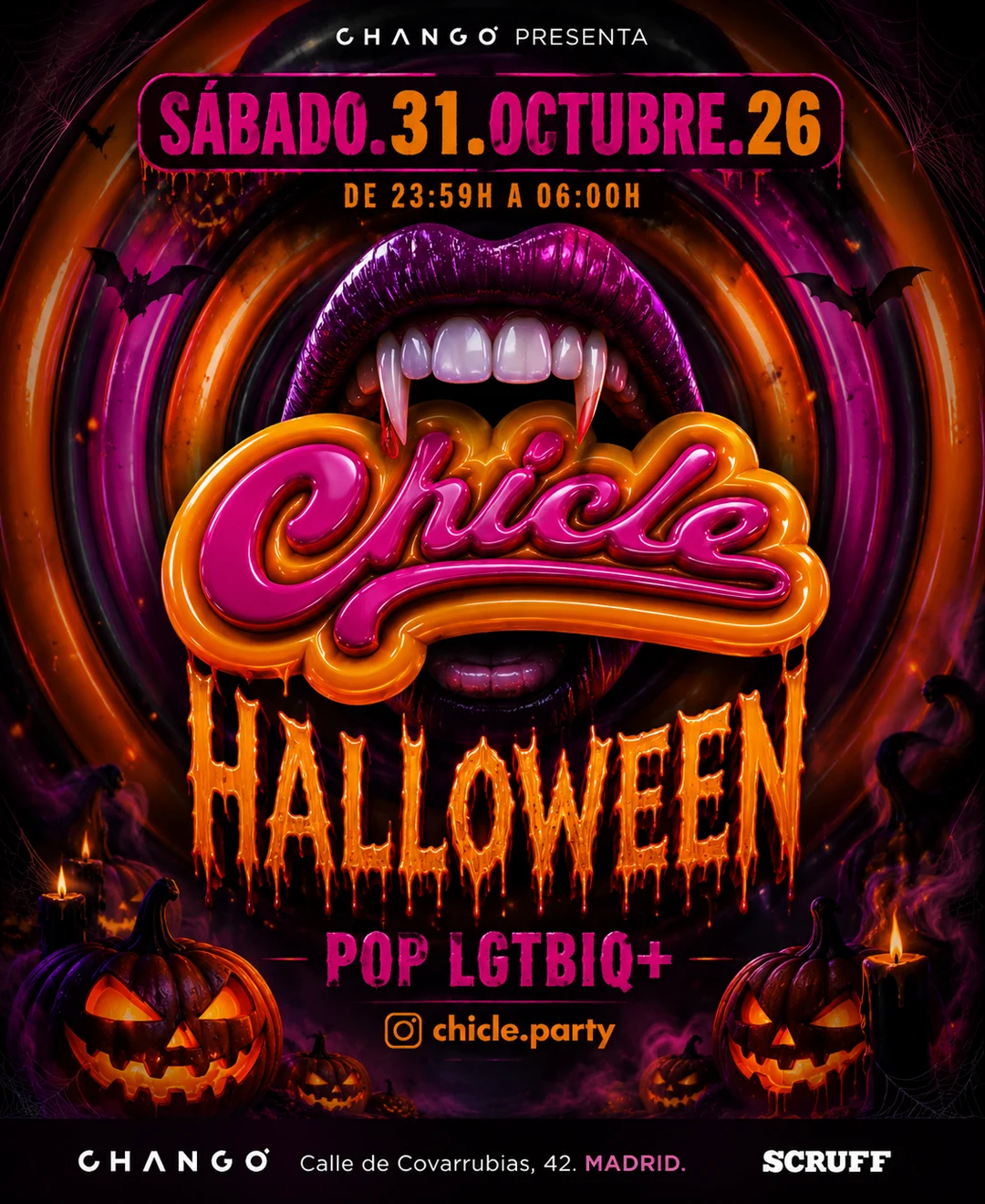 Flyer de CHICLE HALLOWEEN